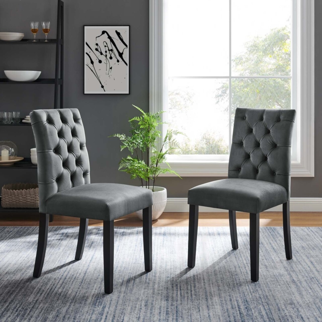 Modway Duchess Performance Velvet Dining Chairs - Set of 2-EEI-5011